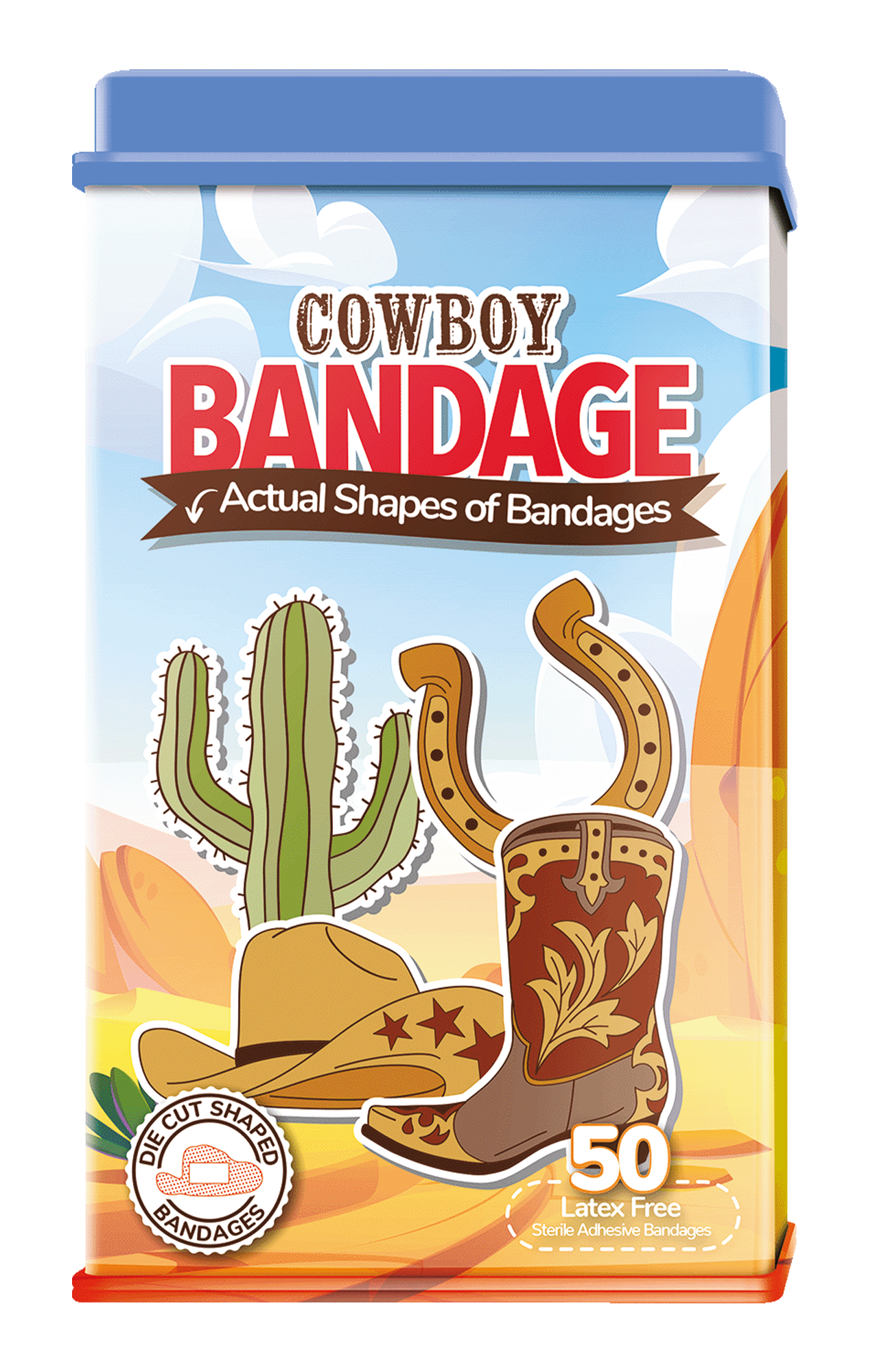 Cowboy Shaped Bandages